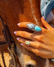 Load image into Gallery viewer, Dad's 2 Stone Delaware Adjustable Ring
