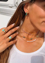 Load image into Gallery viewer, 2mm Gold Navajo Style Pearls - Turnback Pony ™ - Necklace
