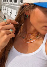 Load image into Gallery viewer, Freshwater Nugget Pearls Gold Navajo Style Pearl Necklace - Turnback Pony ™ - 
