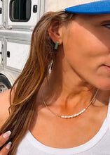 Load image into Gallery viewer, Freshwater Nugget Pearls Gold Navajo Style Pearl Necklace - Turnback Pony ™ - 

