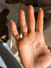Load image into Gallery viewer, 14K MARILYN DIAMONDS &amp; TURQUOISE BAND - Turnback Pony ™ - 
